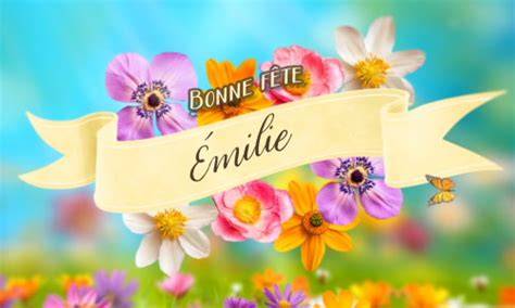 Carte personnalisée pour Émilie