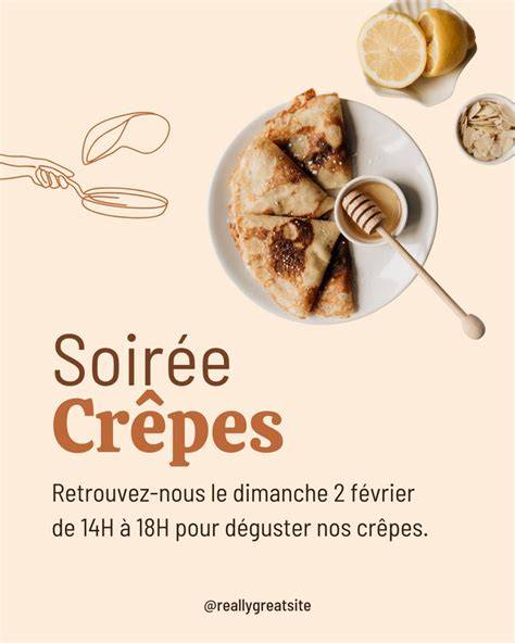 Story Instagram Chandeleur crêpes beige doré