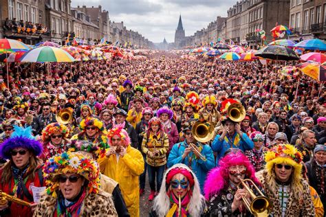 Carnaval de Dunkerque, bande et costumes colorés