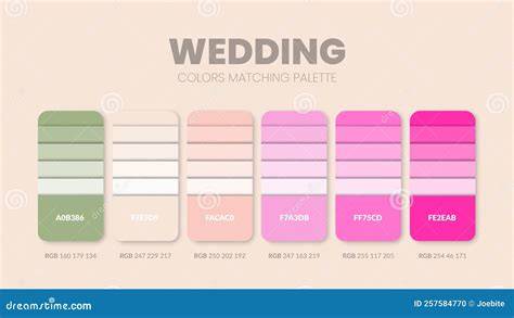 palette couleurs carte mariage