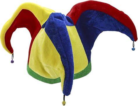 Chapeau de bouffon multicolore en papier