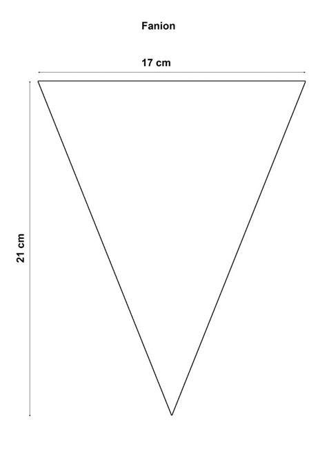 Patron triangle pour guirlande textile