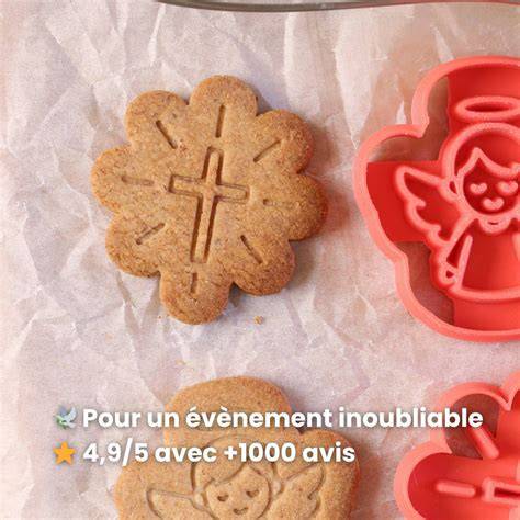 emporte-pièce croix communion sablés