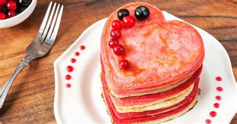 plats et desserts Saint-Valentin assortis