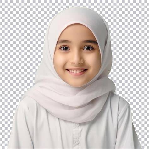Tenue blanche musulmane pour petite fille