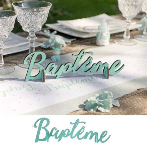 table baptême garçon boules dragées décorées