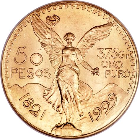 Pièce mexicaine 50 pesos or Centenario
