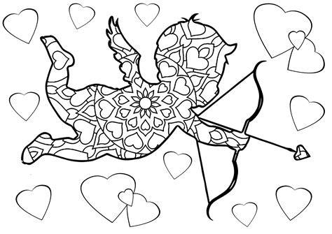 Coloriages Saint-Valentin grands motifs