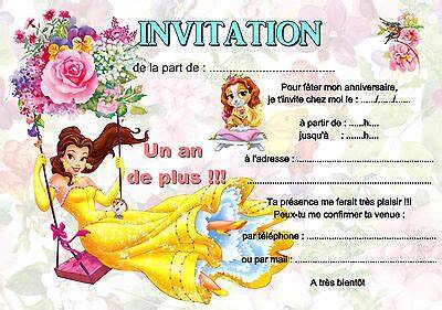 Carte anniversaire La Belle et la Bête