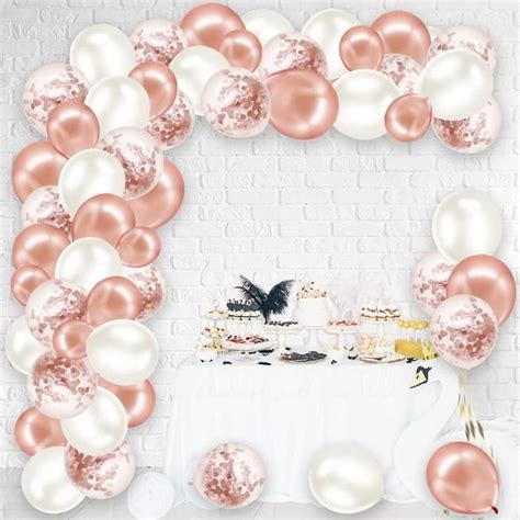 Arche de ballons EVJF rose gold