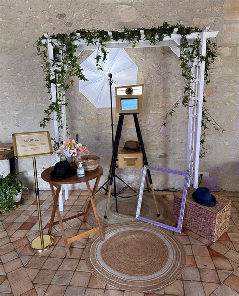 Coin photobooth EVJF avec accessoires