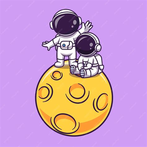 Couple d’astronautes sur la Lune