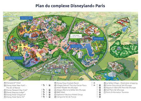 Carte Disneyland Paris imprimée sur feuille A4