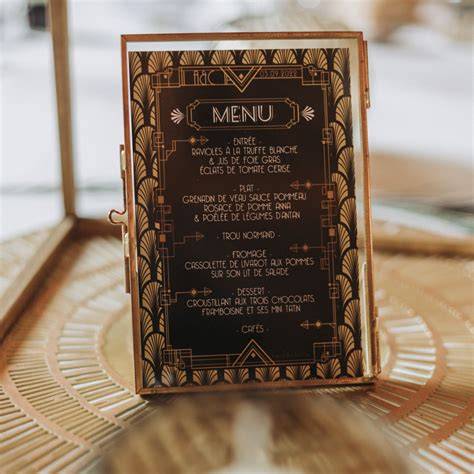 Suite papeterie mariage marocain menu table remerciement
