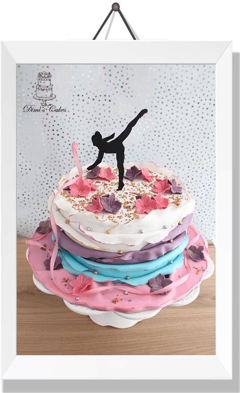 gâteau gymnastique illustration claire