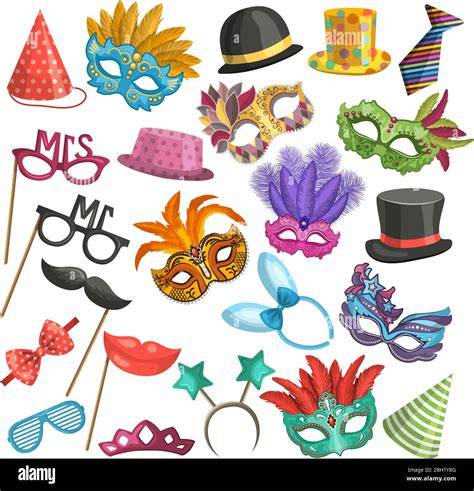 illustration assortiment déguisements et accessoires
