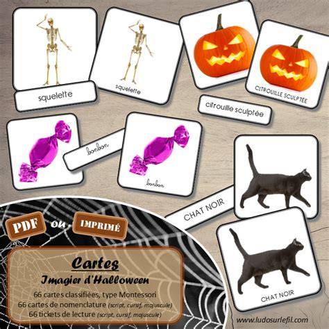 cartes consignes et decoration halloween