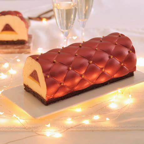 moule bûche Flexipan décor matelassé