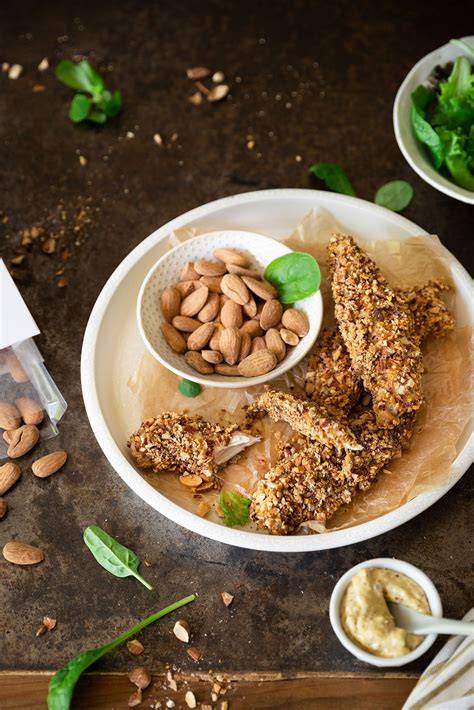 illustration aiguillettes poulet et amandes