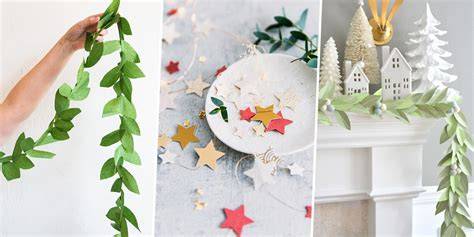 Guirlande Noël papier mise en valeur