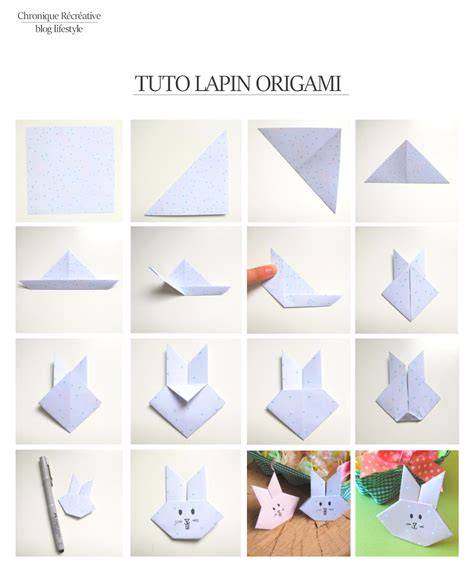 pliage lapin paques image