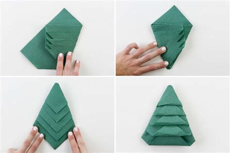 sapin pliage serviette image