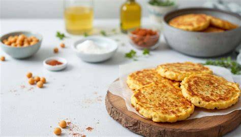 image de galettes croustillantes pois chiches