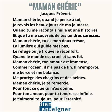 Chanson enfantine et gestes tendres pour maman