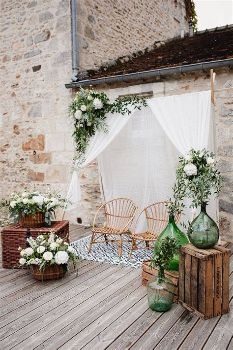 économie et récupération déco mariage