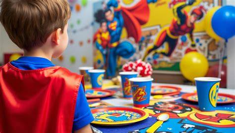 plan de table super héros décorations