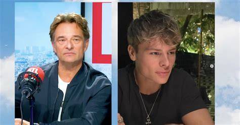 portrait de david hallyday et sa famille