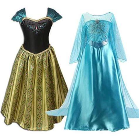 image déguisement Anna couleurs robes