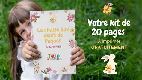 planche d'activités pour chasse aux œufs