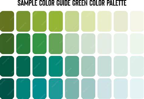 Palette couleur verde sapin et exemples d’applications