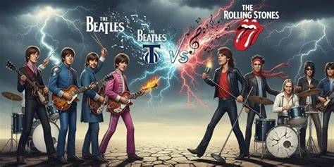 image d’archives Rolling Stones et Beatles