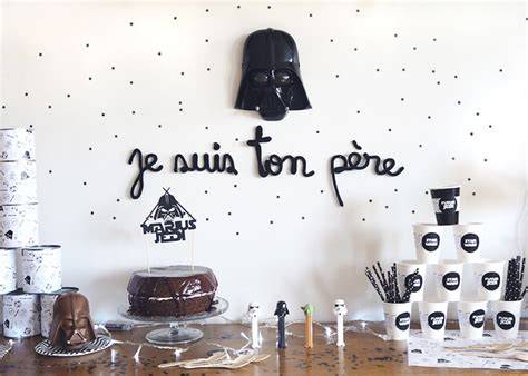 plan de décoration sur thème star wars