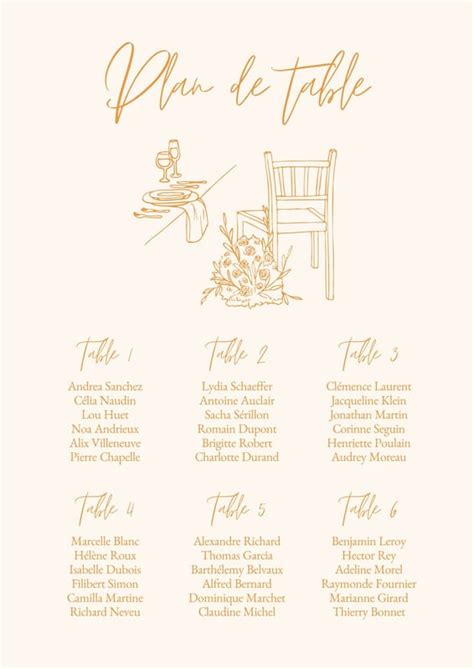 illustration illustration plan de table