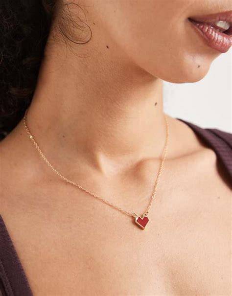 collier coeur doré personnalisation Saint Valentin
