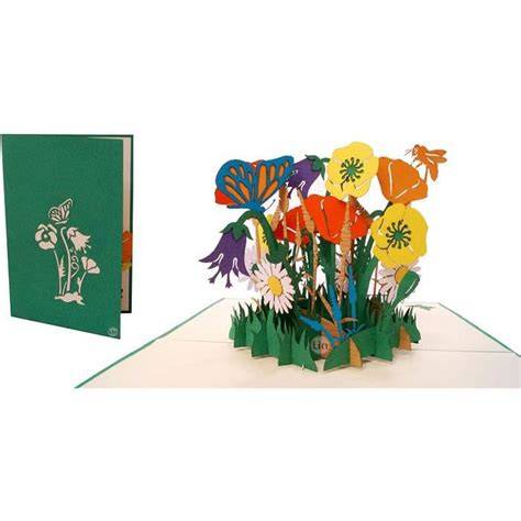 Schéma de déroulement pop-up fleurs