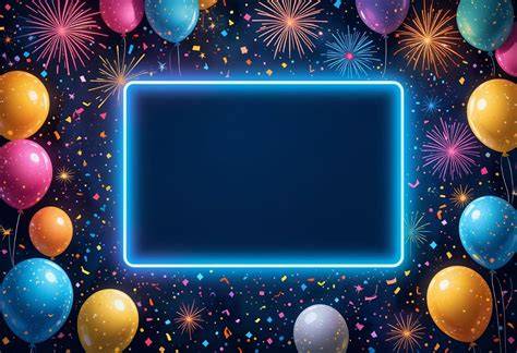 Carte anniversaire festive et lumineuse