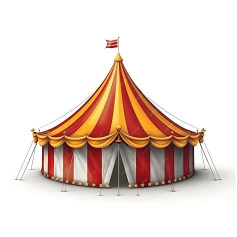 photo de cirque avec chapiteau coloré